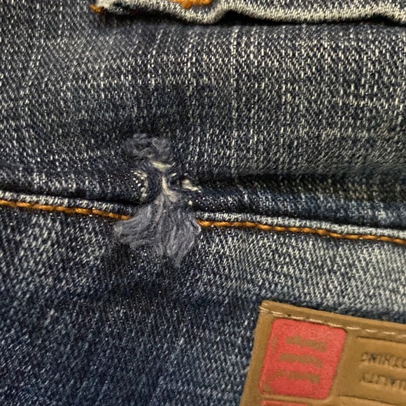 Gently used low rise jeans in size 7/8 - Picture 6 of 9